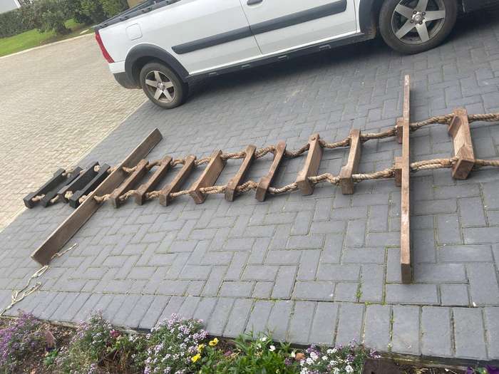 Vintage Japenese Ships Rope Ladder( 460 x 180 x 52 cm )