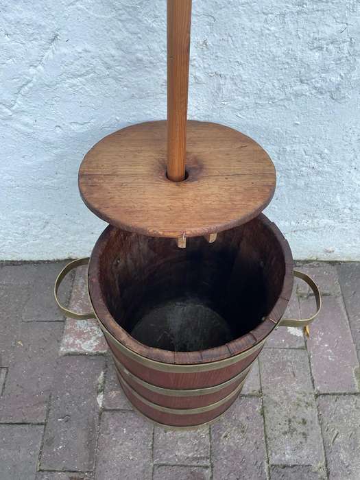 Kaapse Stamper met Koperbeslag  ( 46 x 27 x 28cm )