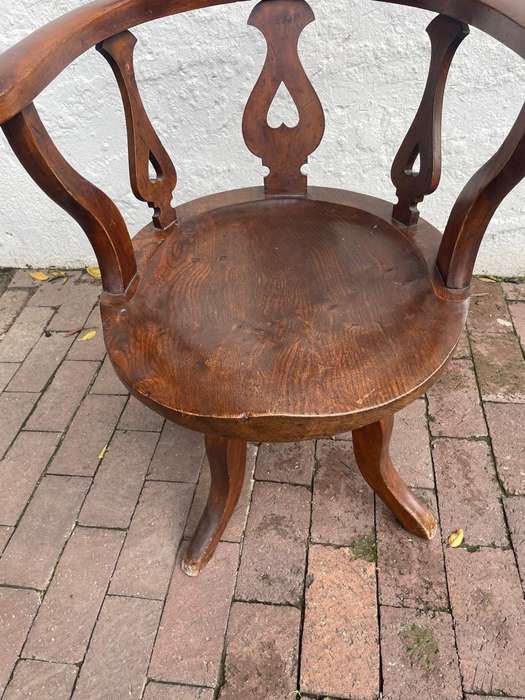 Mahogany Swivel Office Chair