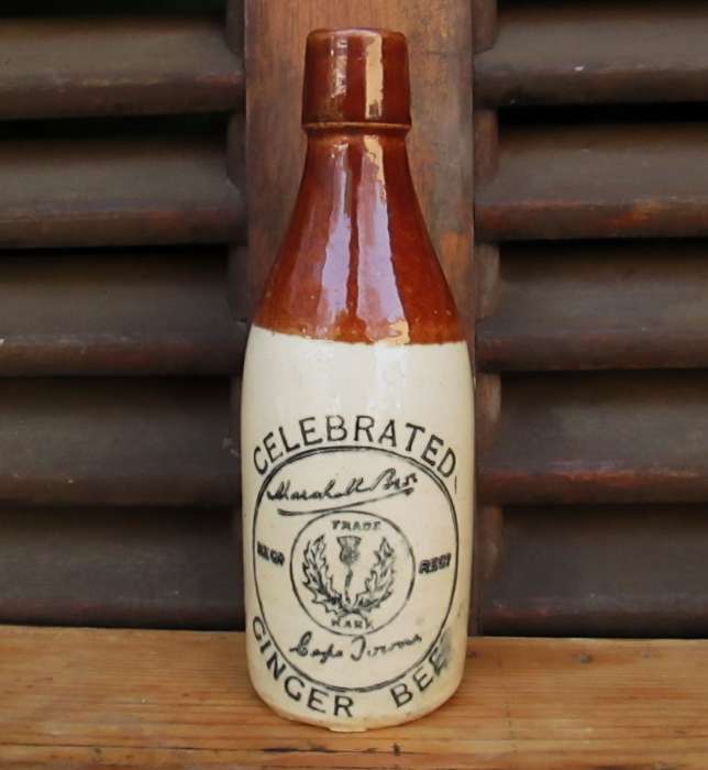 MARSHALL BROS CAPE TOWN GINGER BEER BOTTLE
