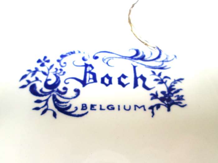 OLD LADY BOCH BELGIUM PLATE