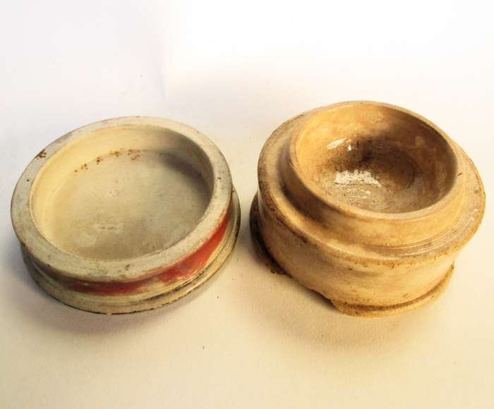 CHERRY TOOTH PASTE POT & LID