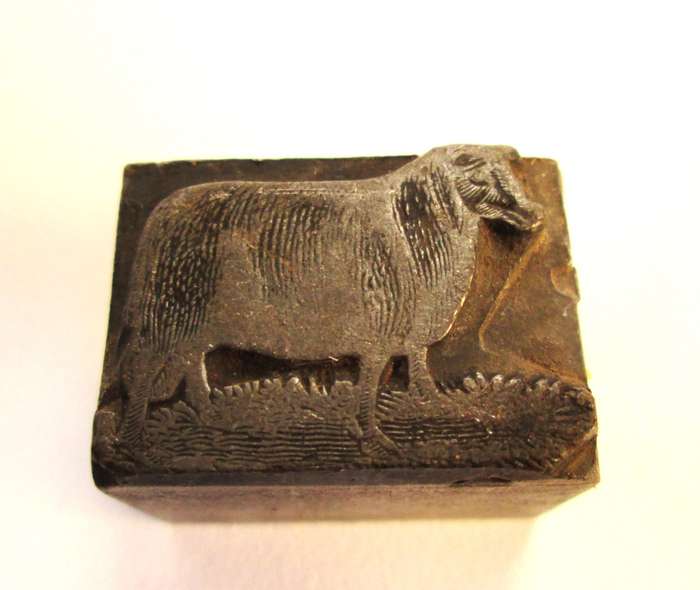 PRINTING BLOCKS ( Horse, cattle, sheep and cart. )