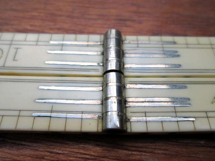 12Inch J RABONE & SONS BONE/IVORY FOLDING RULE