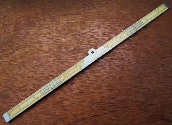 12Inch J RABONE & SONS BONE/IVORY FOLDING RULE