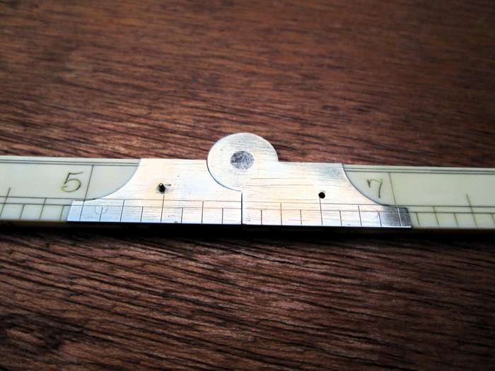 12Inch J RABONE & SONS BONE/IVORY FOLDING RULE