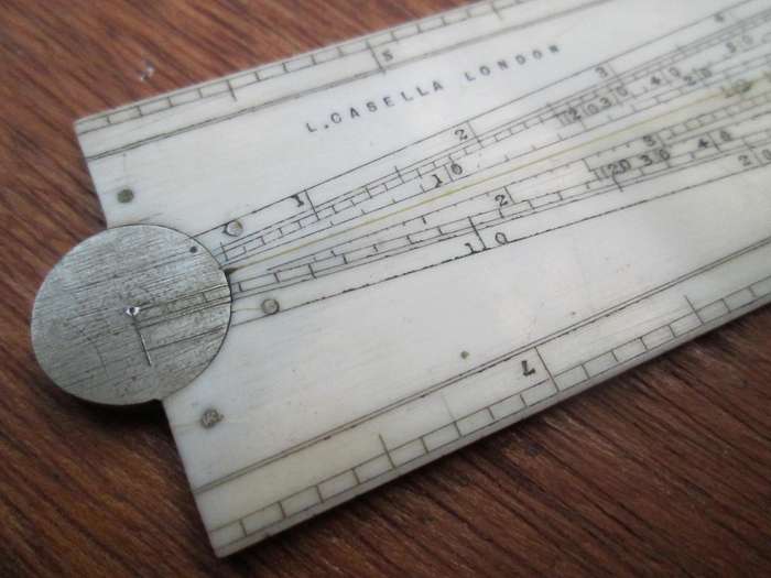 12Inch ANTIQUE BONE FOLDING RULE