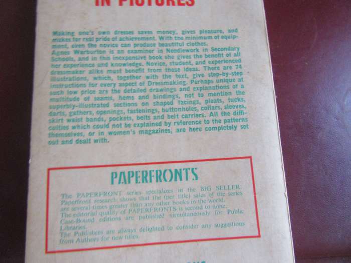 DRESSMAKING IN PICTURES -BY AGNES WARBERTON- AGNES WARBERTON - MD