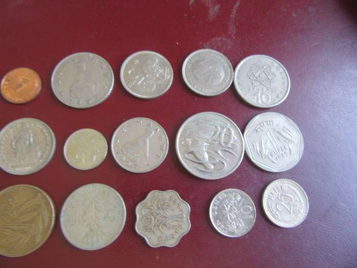 15 INTERNATIONAL COINS - AS PER SCAN - LOT32
