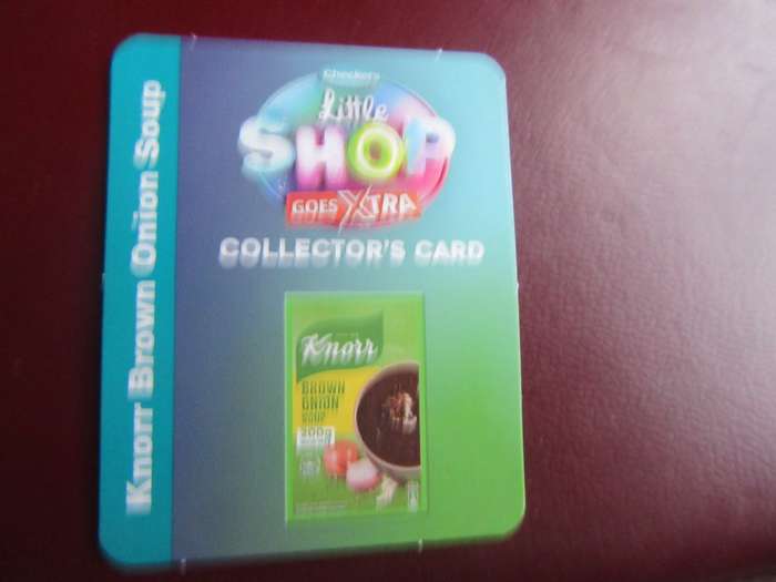 CHECKER'S COLLECTOR'S CARD - KNORR