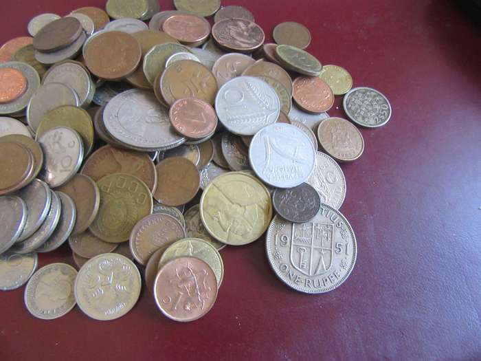 5000g WORLD COINS INCL. RSA COINS - AS PER SCAN -BID PER  50g - LOT15