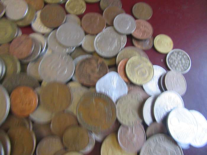 5000g WORLD COINS INCL. RSA COINS - AS PER SCAN -BID PER  50g - LOT15
