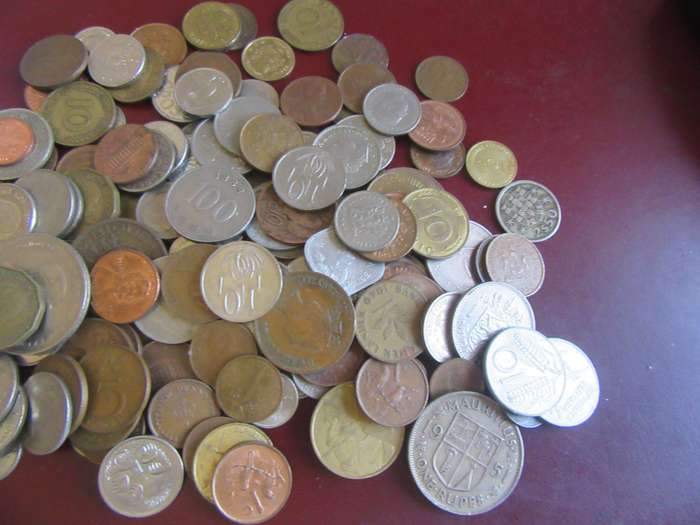 5000g WORLD COINS INCL. RSA COINS - AS PER SCAN -BID PER  50g - LOT15