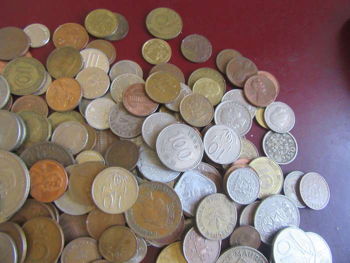 5000g WORLD COINS INCL. RSA COINS - AS PER SCAN -BID PER  50g - LOT15