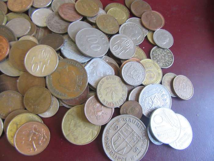 5000g WORLD COINS INCL. RSA COINS - AS PER SCAN -BID PER  50g - LOT15