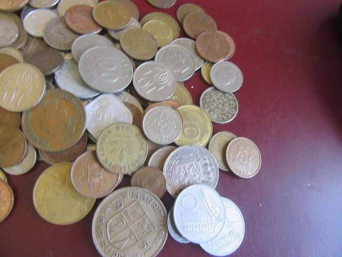 5000g WORLD COINS INCL. RSA COINS - AS PER SCAN -BID PER  50g - LOT15