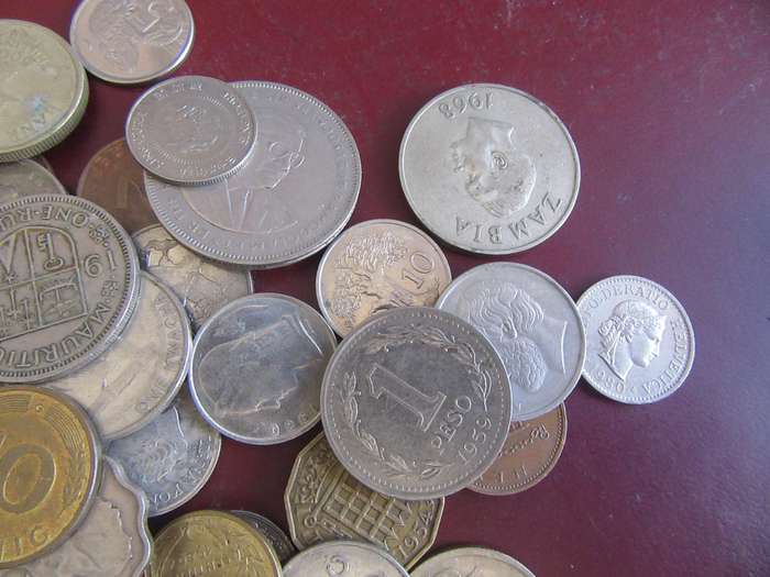 GOOD START FOR THE BEGINNER - 120 WORLD COINS INCL. RSA COINS - ASPER SCAN - BID PER COIN - LOT42