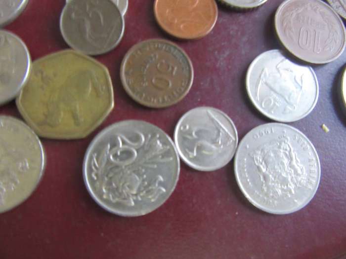GOOD START FOR THE BEGINNER - 50 WORLD COINS INCL. RSA COINS - AS PER SCAN - LOT27