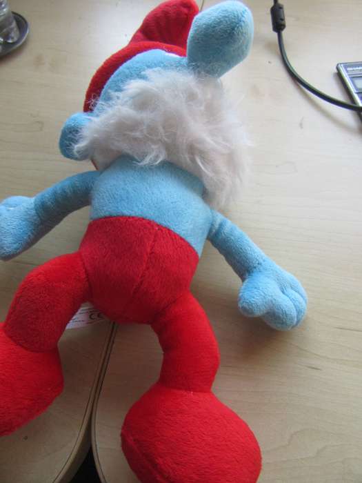 PLUSH PITUFO SMURF - APP.280MM- AS PER SCAN - RD