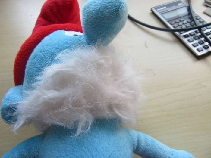 PLUSH PITUFO SMURF - APP.280MM- AS PER SCAN - RD