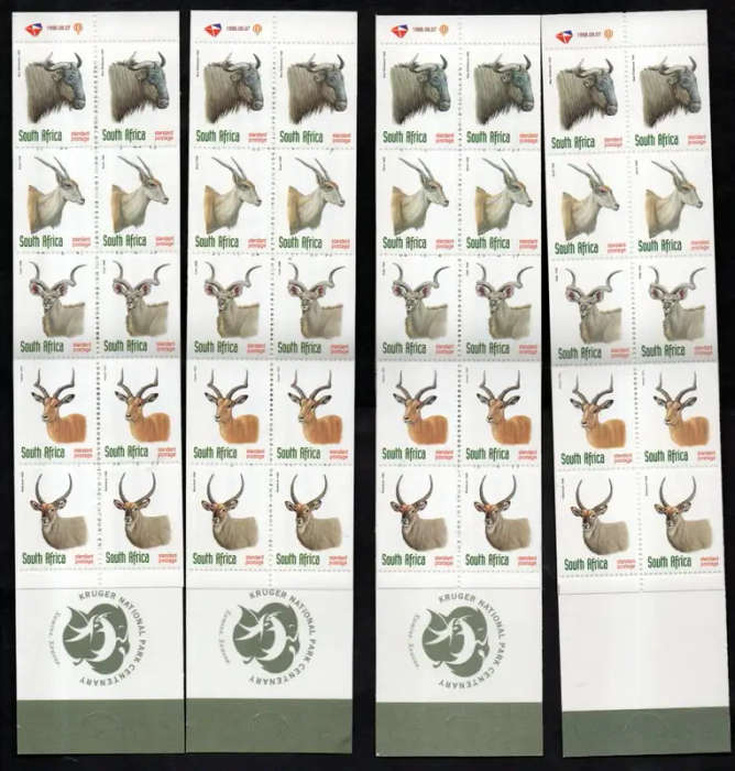 RSA 1998 ANTELOPE BOOKLETS (X4) MINT AND COMPLETE + (X2) CTO. AS PER SCANS. GOOD VALUE.