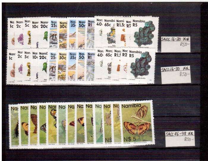 Variety of Def Sets - All in Mint Condition - RSA, NAMIBIA, SWA, BOPHUTATSWANA, CISKEI and TRANSKEI