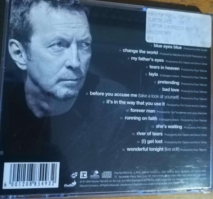 Clapton Chronicles. The Best of Clapton. CD.