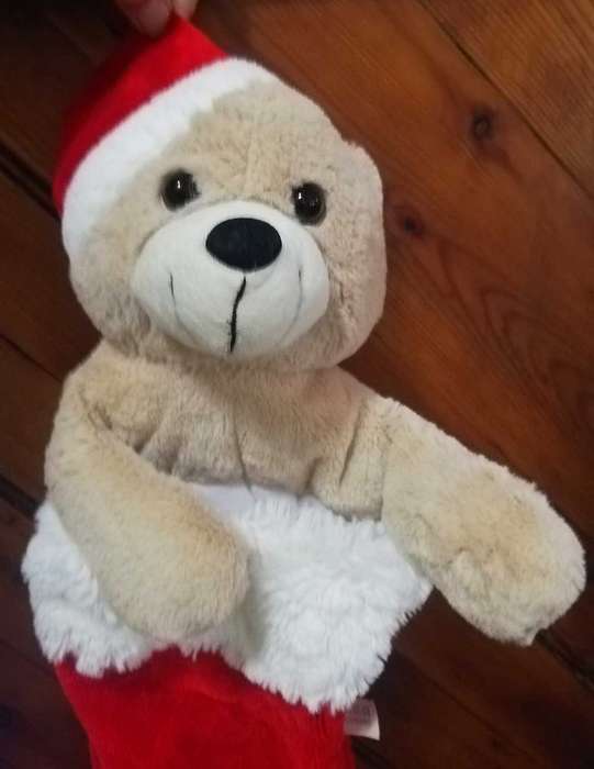 Bobbi the Black Nose Teddy Bear! Plush Stocking/Sock!  55cm.