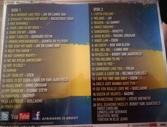 Sokkie is GROOT. Various Artists. 2x Music CD's.