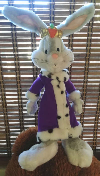 Vintage King Bugs Bunny Plush Soft Toy From Looney Tunes! Special Price! 45cm.