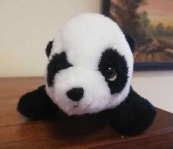 Beautiful little Bandit, the Panda.  WWF plush soft toy!  14cm.