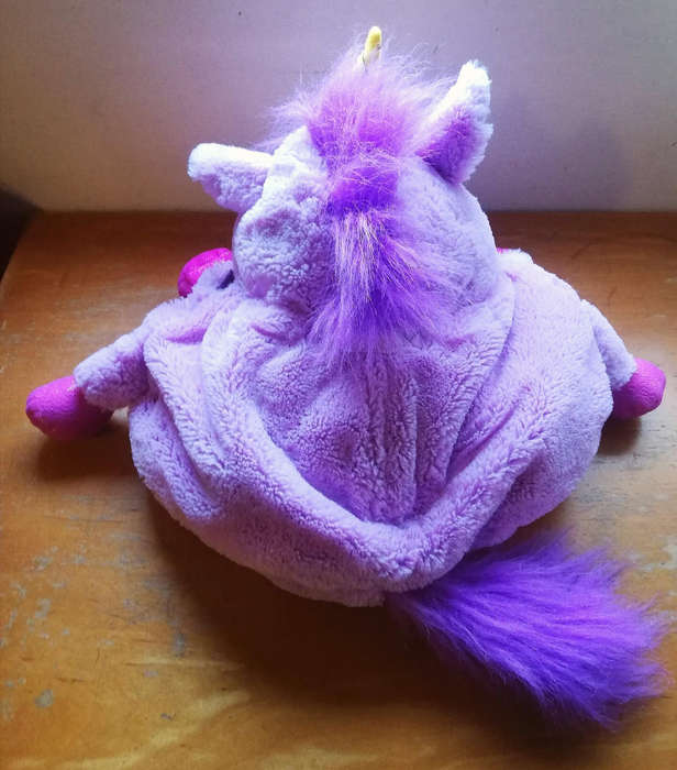 Tummy Stuffers! A Unicorn Plush Purple Storage Toy. Hours of Fun!