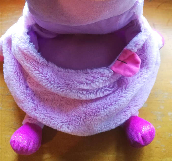 Tummy Stuffers! A Unicorn Plush Purple Storage Toy. Hours of Fun!
