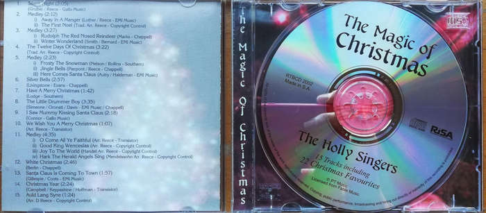 Holly Singers. The Magic Of Christmas. (CD) 15 Tracks including 22 Christmas Favourites!