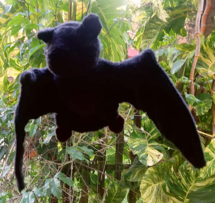 Blade the Bat. A plush hanger soft toy.