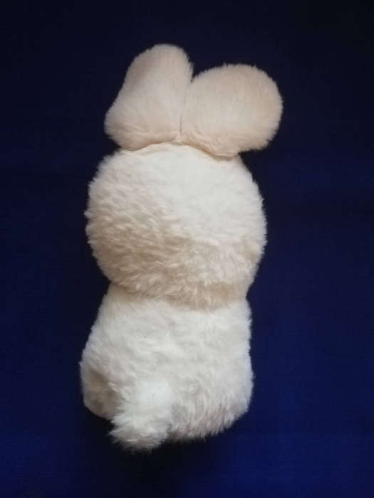 Cuddles the Bunny is looking for a loving home! Super soft. 25cm.