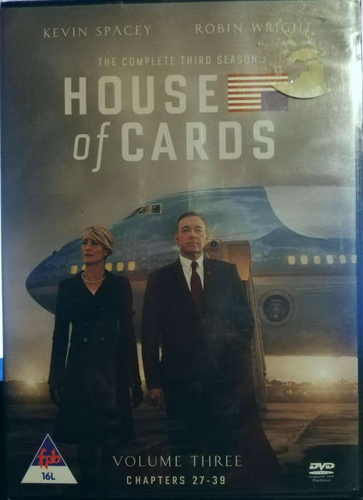 House of Cards Volume Three Chapters 27 - 39. Complete Third Season. DVD.