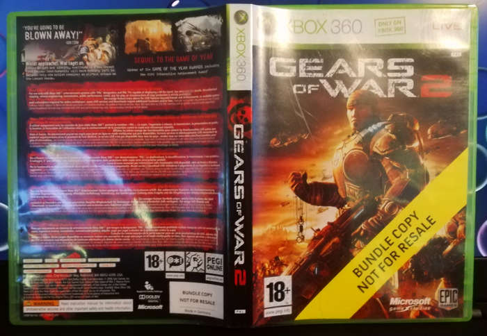 X-Box 360. Gears of War 2. Microsoft Game Studios. 18+