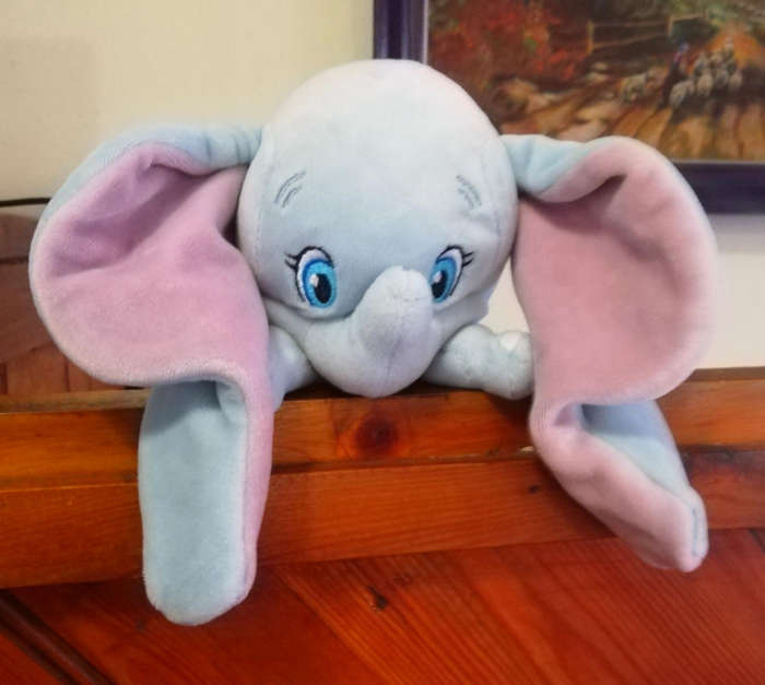 Rare TY Disney Sparkle Dumbo Plush Elephant with Floppy Ears. No Tush Tag.