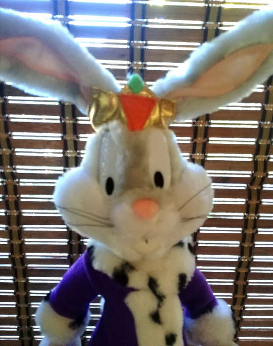 Vintage King Bugs Bunny Plush Soft Toy From Looney Tunes! Special Price! 45cm.