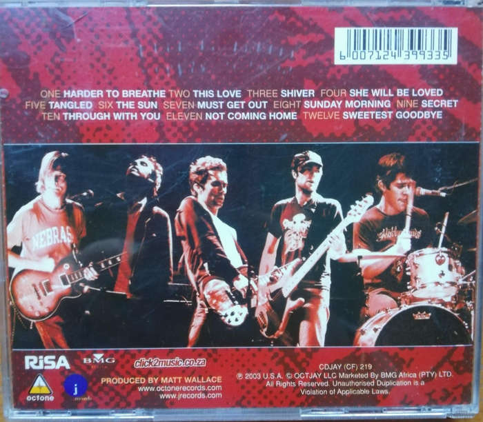 Maroon 5. Songs About Jane. CD.