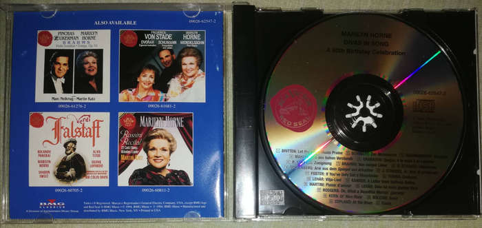 Marilyn Horne Divas in Song. A 60th Birthday Celebration. RCA Victor Red Seal CD.