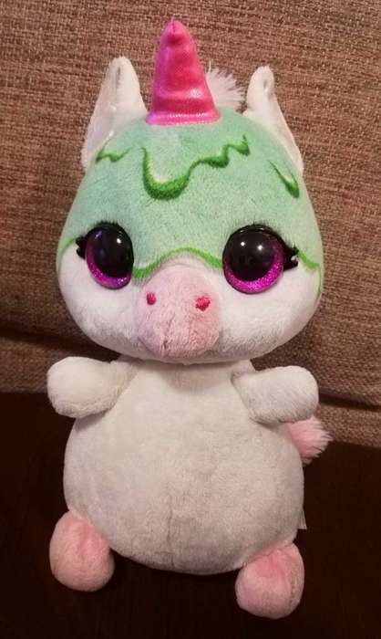 NICI Sirup Guzz Unicorn. Plush Classic Bean Bag Soft Toy. 28cm.