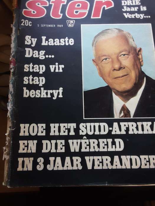 Ster Tydskrif 5 Sept 1969 - Verwoerd moord gedenk uitgawe