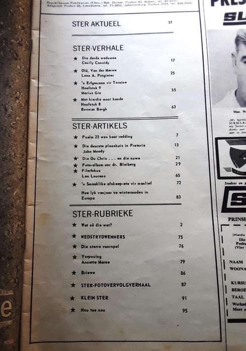 Ster Tydskrif 5 Sept 1969 - Verwoerd moord gedenk uitgawe