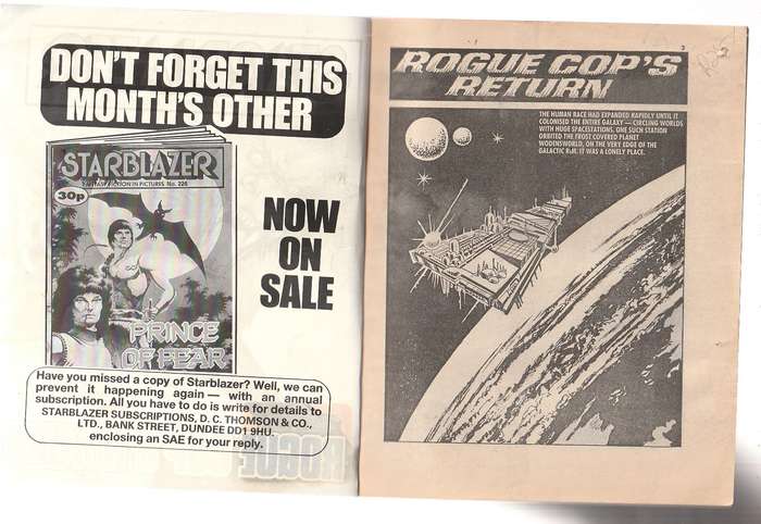 Starblazer Comic 227 - Cop's Return