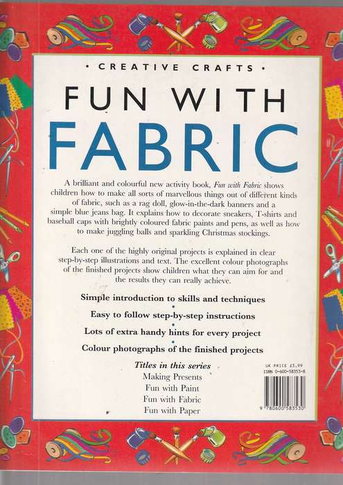 Fun with Fabric - Juliet Bawden (Making of rag dolls - Glowing banners - Decorating sneakers etc