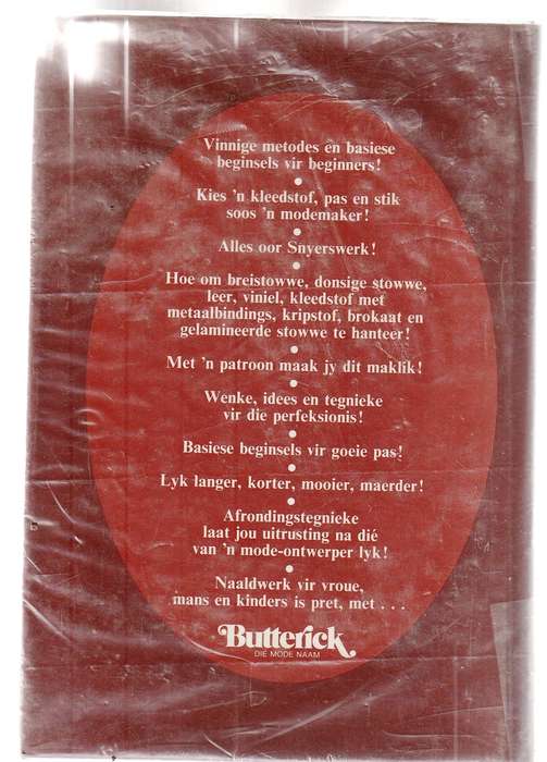 Die Butterick Naaldwerkboek - Patrica Perry - Gereed knip stik