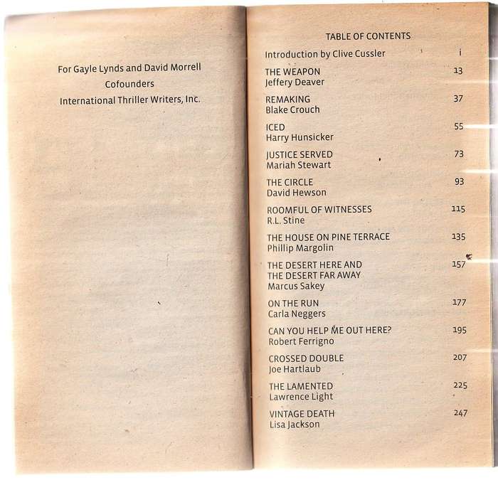 Thriller 2 - Edited by Clive Cussler - Stories that cut to the bone