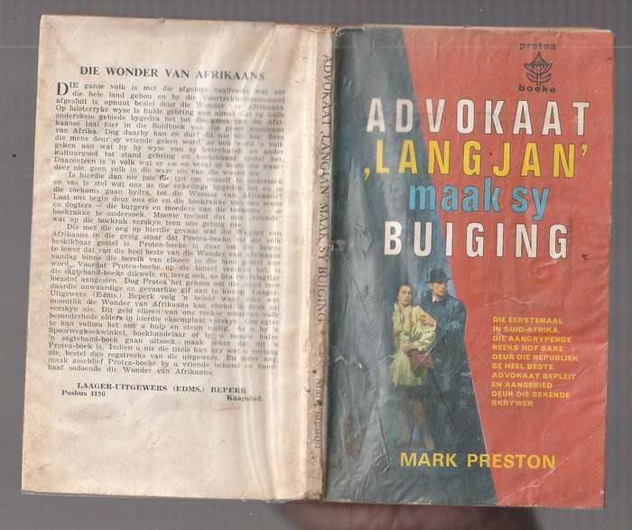Advokaat Langjan maak sy Buiging - Mark Preston - Regbank reeks nr 1